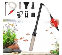 GOEDCH Limpiafondos Acuario: Acuario Cambiador de Agua, Aspirador de Acuarios, Kit de Limpiador de Grava con Bolsa de Aire para Cambios de Agua de Acuarios, Limpieza de Grava y Arena