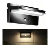 GOEDCH Luces solares exteriores con sensor de movimiento: 4 modos de luz, luz solar LED de pared para exteriores con sensor de movimiento, IPX5 resistente al agua, para patio, porche, garaje, pat