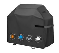 GOEDCH Manta de barbacoa impermeable: gorro Oxford 420D de tela resistente, manta para barbacoa de gas WeatherProof, resistente al viento y a los rayos UV, adecuado para Weber Genesis & Spirit Series