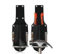 GOEDCH - Portamartillos de 2 piezas para cinturones: Presilla para martillo con soporte metálico resistente para herramientas como martillos, hachas y cuchillos multiusos; bolsa portamartillos para co