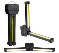 GOEDCH Posing Lamp Gym: Lámpara de gimnasio, luz LED magnética portátil con gancho colgante, lámpara de trabajo con plegado de 180 grados, resistente al agua, luces de emergencia USB para exteriores