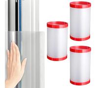 GOEDCH Protector de Dedos para Puerta para Niños: 3 Rollos de Protector de Clip para Dedos de Puerta Autoadhesivo, Protector de Clip para Dedo de Puerta Transparente Mate, para Guarderías, 120x17cm