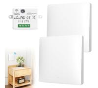 GOEDCH RF433 Kit interruptor inalámbrico: interruptor de pared inalámbrico, interruptor de pared con receptor, interruptor de luz inalámbrico para lámpara, kit de 3 vías, alcance interior 50 m para