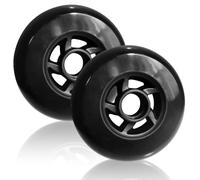 GOEDCH Ruedas de repuesto para scooter: 2 ruedas de 100 mm para scooter, ruedas para Stunt Scooter con rodamientos de bolas ABEC-9, dureza 88A, para patinete Pro y Kick-Scooter (negro)