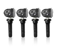 GOEDCH Sensor de Presión de Neumáticos: 4 Piezas Sistema de Monitoreo de Presión de Neumáticos, Sensor TPMS, Negros Sensores de Control de Presión de Neumáticos para la Mayoría de los Autos