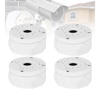 GOEDCH Soporte de Montaje de Caja de Conexiones: Caja de Conexión Universal, Resistente al Agua, Incluye Tornillos Largos, Material Polipropileno, Color Blanco