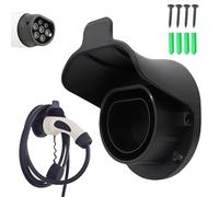 GOEDCH Soporte de Pared Tipo 2: Soporte de Carga con Tornillos, Organizador de Cable de Carga para Coche Eléctrico, Soporte de Pared para Estación de Carga, Negro Accesorio para Estación Carga