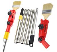 GOEDCH Soporte Extensor de Pincel Multiángulo: Extensión de Cepillo Multiángulo, Rodillo de Pintura Retráctil Ajustable Multiángulo Eleskopstange con Cepillopara paredes Altas, Techos