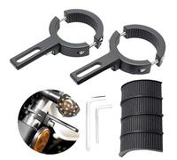 GOEDCH Soportes de montaje para faro de moto, 2 soportes de 40-62 mm, ajustables y universales