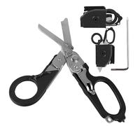 GOEDCH Tijeras de Emergencia 6 en 1: Alicates Tácticos Plegables, Tijeras Multiherramienta, Alicates Multifunción, Herramienta Multifunción para Tijeras de Cocina, Jardín