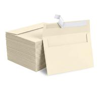 Goefun - 1000 sobres de invitación tamaño A4, color crema, 4.25 x 6.25 pulgadas, sobres imprimibles de 120 g/m² para tarjetas de felicitación de 4 x 6, bodas, invitaciones, graduación, cumpleaños