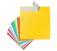 Goefun - Paquete de 50 sobres de colores A2 autosellados, sobres de invitación de 4.375 x 5.75 pulgadas para tarjetas de 4.25 x 5.5 pulgadas, imprimibles para fotos, invitaciones, bodas, graduación