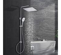 Görbach Juego de ducha de acero inoxidable sin grifo para ducha de lluvia (SJ-E3030CP)
