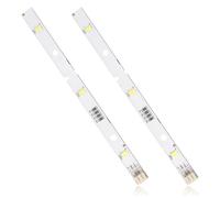 Goerpn 2 tiras de luces LED para nevera RONGSHENG/HISENSE E349766 MDDZ-162A 1629348 1529227 DC12V 2W compatible con nevera Kenwood KIFF5017 KIFF5020 KIFF7017 KIFF7020 KSBNN