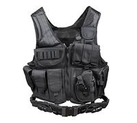 Goetland Chaleco Táctico de Poliéster 600D Ajustable Transpirable al Aire Libre Airsoft Chaleco para Caza, Pesca, Ejército Fans, CS Juego de Guerra, Supervivencia Juego, formación de Combate