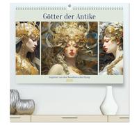 Götter der Antike. Inspiriert von den Bewohnern des Olymp (hochwertiger Premium Wandkalender 2026 DIN A2 quer), Kunstdruck in Hochglanz: Mächtigen Wesen der antiken Mythologie in schönen Bildern