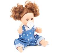 Götz 2453255 Sleepy Aquini Mein Stern - Muñeca de baño de 33 cm con Ojos Marrones para Dormir, Pelo castaño en Juego de 4 Piezas, muñeca bebé a Partir de 3 años