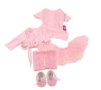 Götz 3401076 combinación Prima Ballerina Ballet Fun - Talla de Ropa para muñeca. XL - Set de Ropa y Accesorios de 7 Piezas para muñecas de pie de 45-50 cm