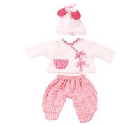 Götz 3402588 Mameluco para bebé Leo & Check Talla. S - Ropa para muñecas de 3 Piezas para bebés de 30 - 33 cm de tamaño - Compuesto por Gorro, Chaqueta y Pantalones