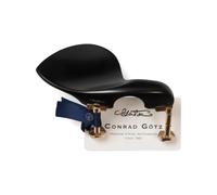 Goetz Stradivari Style Violin Chinrest Ebony Gold Hill Screws