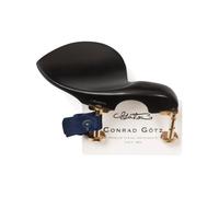 Goetz Stradivari Style Violin Chinrest Ebony Gold Hill Screws