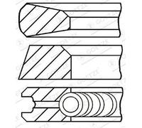 Goetze Engine 08-142500-00 Juego de aros de pistón