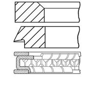 Goetze Engine 08-214100-00 Juego de aros de pistón