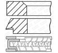 Goetze Engine 08-445800-00 pistón y anillo
