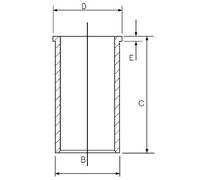 Goetze Engine 14-020450-00 Camisa del cilindro