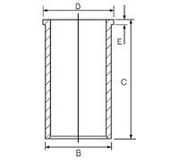 Goetze Engine 14-020610-00 - Camisa del cilindro
