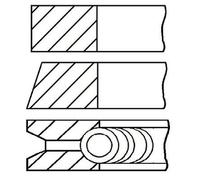 GOETZE Juego de aros de pistón para FIAT: Panda, Punto, Seicento, Cinquecento & LANCIA: Ypsilon, Y10 (Ref: 08-142300-00)