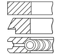 GOETZE Juego de aros de pistón para PEUGEOT: 207, 106, 307, Partner, 206, 308, 306, 1007 & CITROËN: Berlingo, C3 Pluriel, C4, C3 (Ref: 08-139400-00)
