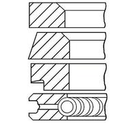 GOETZE Juego de aros de pistón (Ref: 08-202800-00)