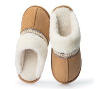 GOEWY Zapatillas de Casa para Mujer con Memory Foam, Pantuflas Invierno Aterciopeladas de Piel Sintética y Suela Antideslizante para Interior y Exterior, Regalo Cómodo y Moderno para Ella y Mamá