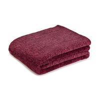 Gözze - Agradable manta de salón, Aspecto mármol, 150 x 200 cm - Burdeos