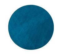 Gözze - Alfombra de Baño Premium Antideslizante Redonda, RIO, Microfibra, Ø 110 cm - Turquesa