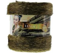 Gözze - Alfombra de salón, Aspecto de piel, Diseño sable, 150 x 200 cm - Marrón