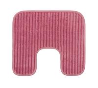 Gözze - Alfombrilla de WC antideslizante y suave en forma de U, Poliéster, 50 x 45 cm - Rosa malva