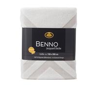 Gözze Benno Manta Viva, Microfibra de poliéster, Piedra, 150x200 cm