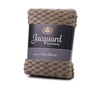 Gözze - Bubbles Couverture d'intérieur, Jacquard, 100% polyester (microfibres), 150 x 200 cm - Pierre