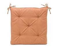 Gözze - Cojín de asiento con correas de fijación, Cojín de silla, Acolchado, Darco, 40 x 40 x 4 cm - Caramelo