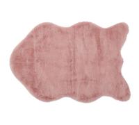 Gözze - Elegante y suave alfombra de pelo sintético, 80 x 120 cm - Rosa malva