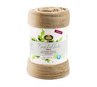 Gözze Manta de poliéster, Color Gris Topo, 150 x 200 cm