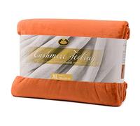 Gözze - Manta de Salón Sensación Cachemira Premium, 500 g/m², 180 x 220 cm - Canela