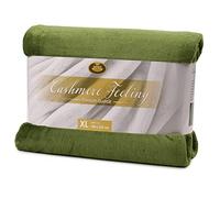 Gözze - Manta de Salón Sensación Cachemira Premium, 500 g/m², 180 x 220 cm - Verde oscuro