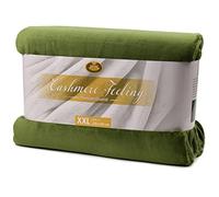 Gözze - Manta de Salón Sensación Cachemira Premium, 500 g/m², 220 x 240 cm - Verde oscuro