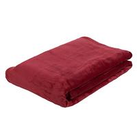 Gözze - Manta suave de salón, Memphis, Tejido de alto gramaje 300 g/m², 150 x 200 cm - Rojo