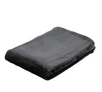 Gözze - Manta suave de salón, Memphis, Tejido de alto gramaje 300 g/m², 180 x 220 cm - Gris antracita