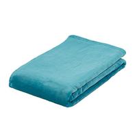 Gözze - Manta suave de salón, Memphis, Tejido de alto gramaje 300 g/m², 180 x 220 cm - Turquesa