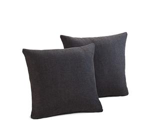 Gözze - Set de 2 fundas de almohada, Dallas, 50 x 50 cm - Gris antracita
